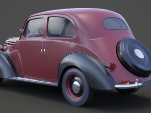 1949 Fiat 1100 B Berlina 3D Model