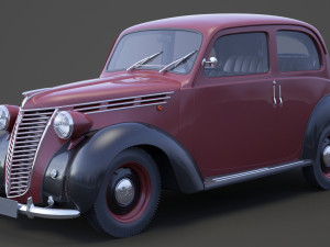 1949 Fiat 1100 B Berlina 3D Model