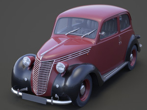 1949 Fiat 1100 B Berlina 3D Model