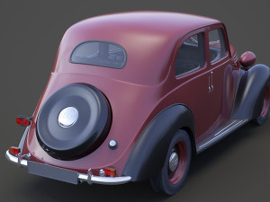 1949 Fiat 1100 B Berlina 3D Model
