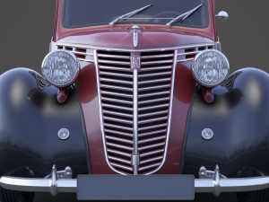 1949 Fiat 1100 B Berlina 3D Model