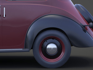 1949 Fiat 1100 B Berlina 3D Model