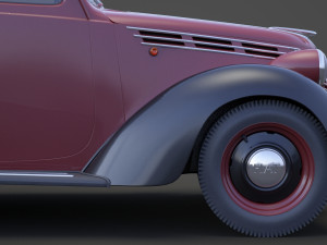 1949 Fiat 1100 B Berlina 3D Model