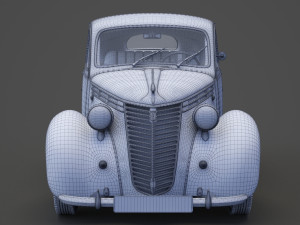 1949 Fiat 1100 B Berlina 3D Model