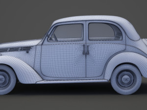 1949 Fiat 1100 B Berlina 3D Model
