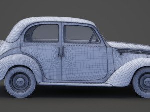 1949 Fiat 1100 B Berlina 3D Model