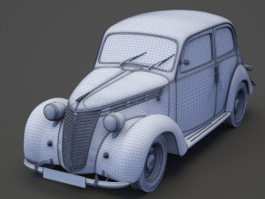 1949 Fiat 1100 B Berlina 3D Model