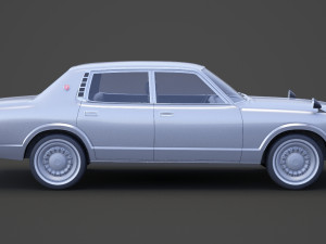 Toyota Crown sedan 1971 Modèle 3D