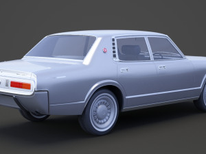 Toyota Crown sedan 1971 Modèle 3D