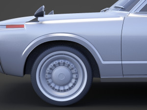Toyota Crown sedan 1971 Modèle 3D