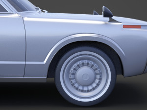 Toyota Crown sedan 1971 Modèle 3D