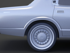 Toyota Crown sedan 1971 Modèle 3D
