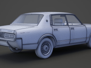 Toyota Crown sedan 1971 Modèle 3D