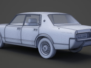 Toyota Crown sedan 1971 Modèle 3D