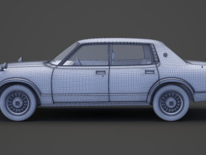 Toyota Crown sedan 1971 Modèle 3D
