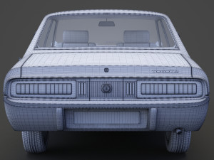 Toyota Crown sedan 1971 Modèle 3D