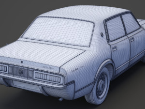 Toyota Crown sedan 1971 Modèle 3D