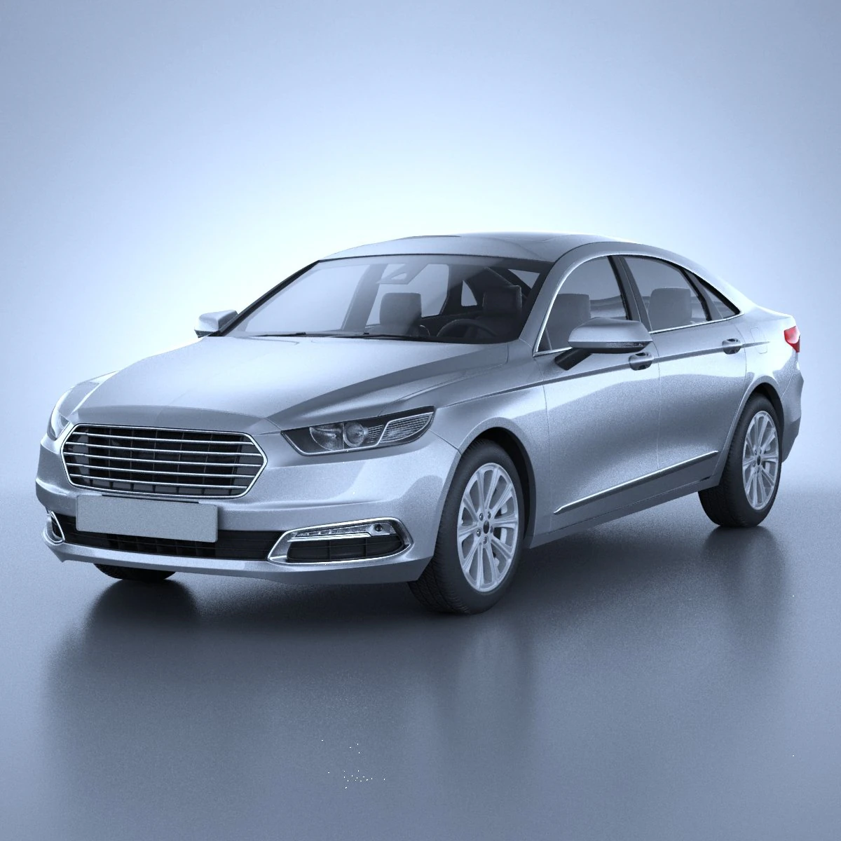 Generic American Car 01 3D Model .c4d .max .obj .3ds .fbx .stl .blend 