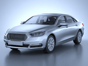 Generic American Car 01 3D Модель