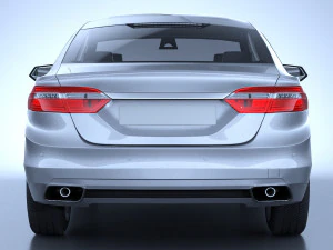 Generic American Car 01 3D Model
