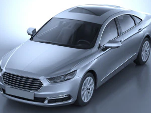 Generic American Car 01 3D Model