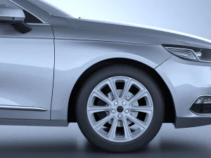 Generic American Car 01 3D Model