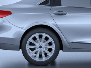 Generic American Car 01 3D Model