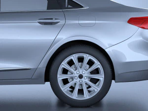 Generic American Car 01 3D Model