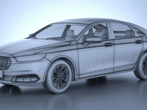 Generic American Car 01 3D Model