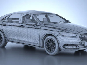 Generic American Car 01 3D Model