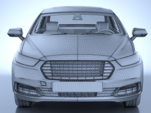 Generic American Car 01 Modelo 3D