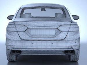 Generic American Car 01 3D Model