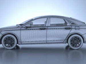 Generic American Car 01 3D Model