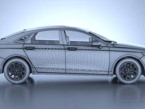Generic American Car 01 3D Model