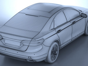 Generic American Car 01 Modelo 3D