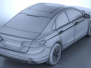 Generic American Car 01 3D Model