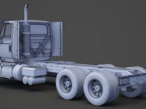 Caterpillar American Truck 01 3D Model