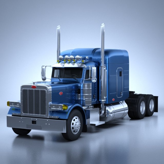 Peterbilt 379 Truck 1987 Modelo 3D .c4d .max .obj .3ds .fbx .stl .blend 