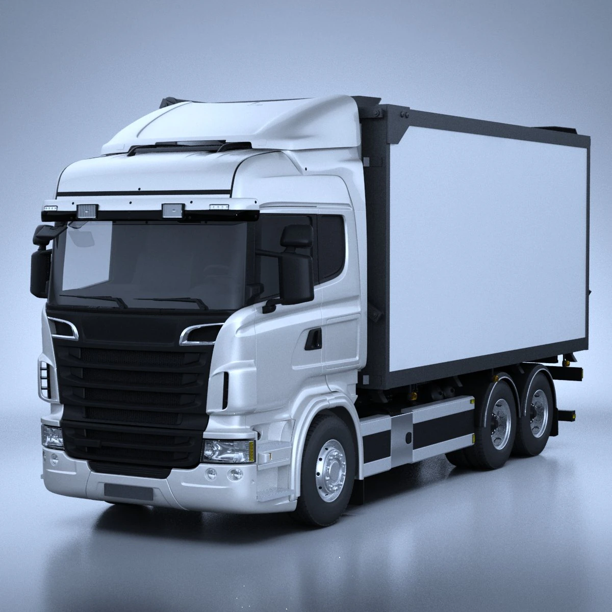 Generic Swedish Truck 01 3D Model .c4d .max .obj .3ds .fbx .stl .blend