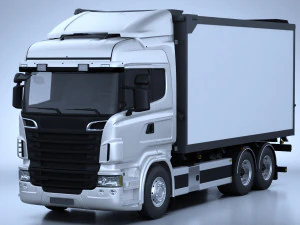 Generic Swedish Truck 01 3D Model