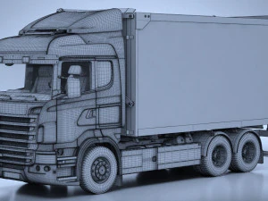 Generic Swedish Truck 01 3D Model