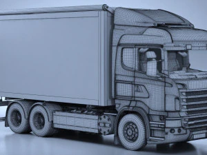 Generic Swedish Truck 01 3D Model