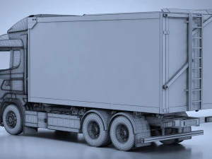 Generic Swedish Truck 01 3D Model