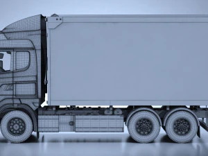 Generic Swedish Truck 01 3D Model