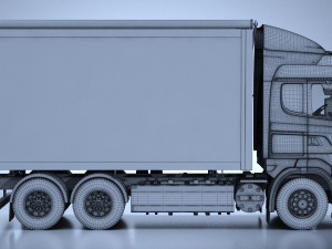 Generic Swedish Truck 01 Model 3D