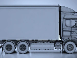 Generic Swedish Truck 01 3D Model