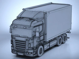 Generic Swedish Truck 01 3D Model