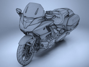 Honda GL 1800 Gold Wing 2018 3Dモデル