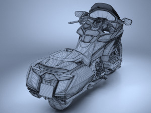 Honda GL 1800 Gold Wing 2018 3Dモデル
