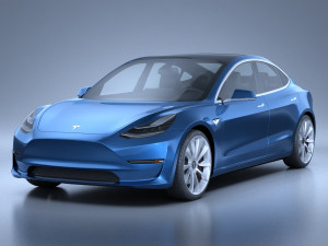 Tesla Model 3 2018 3D Model